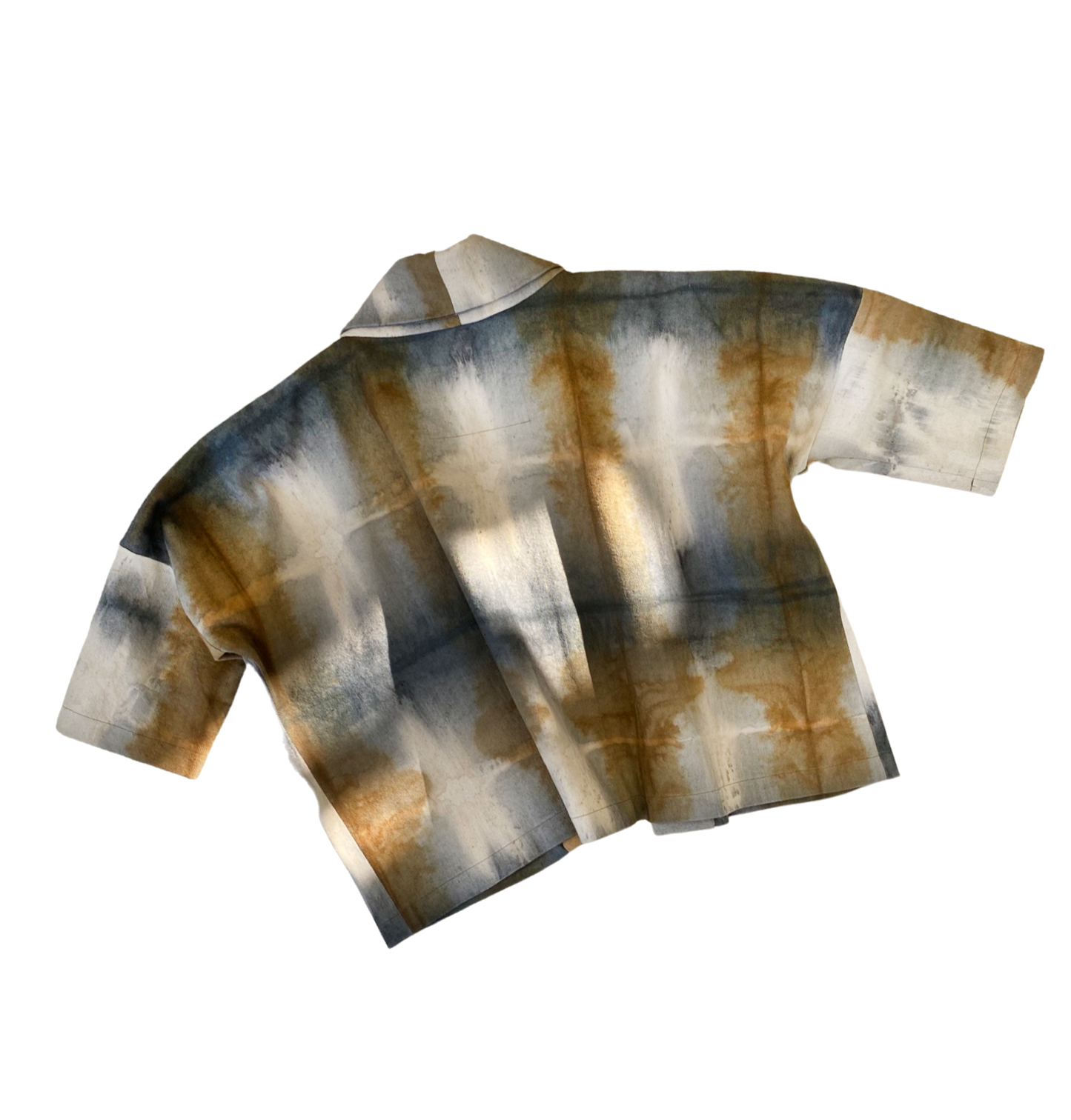 Haori Short Ocre Tartán