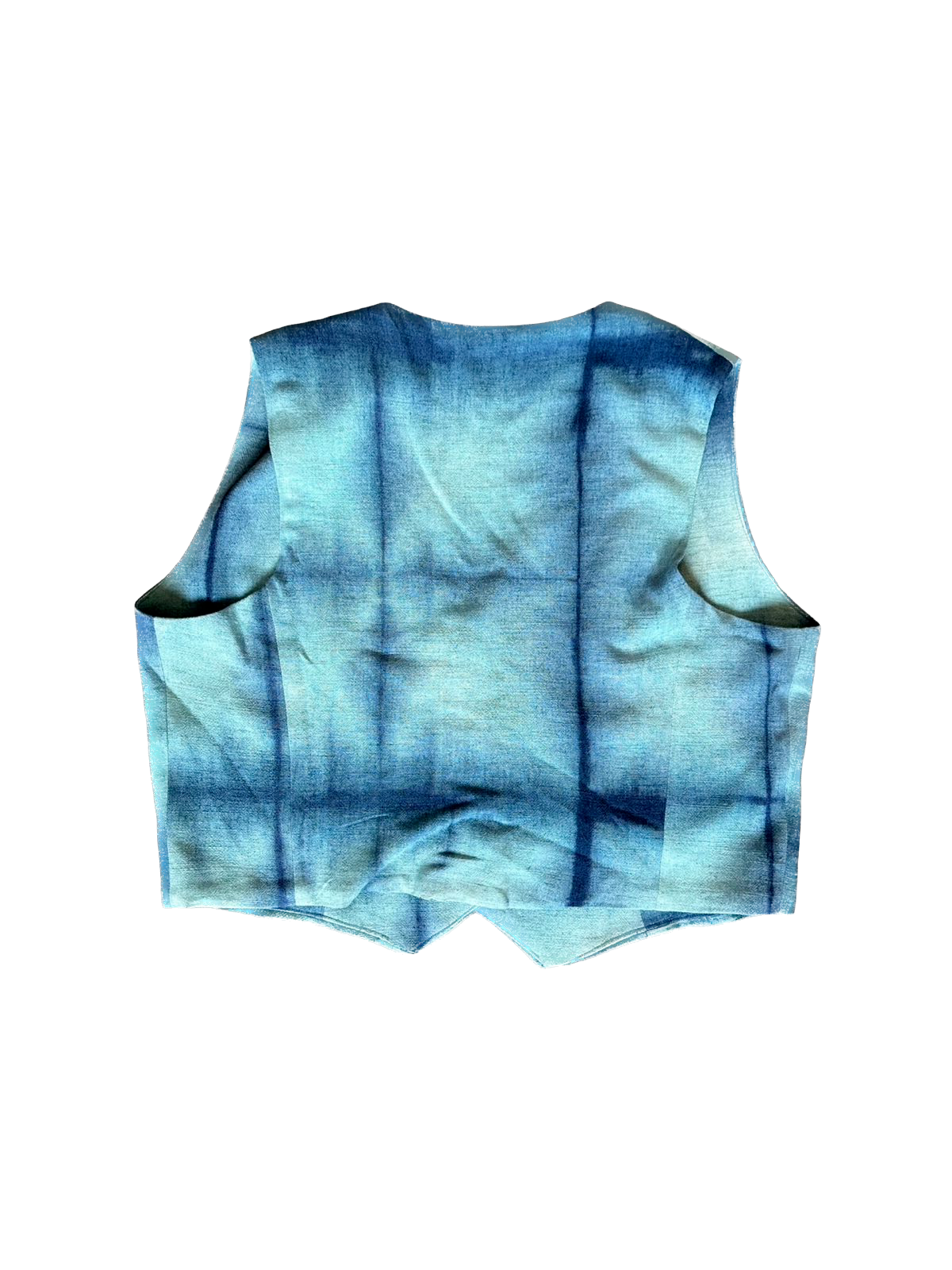 Indigo Linen Tailored Vest