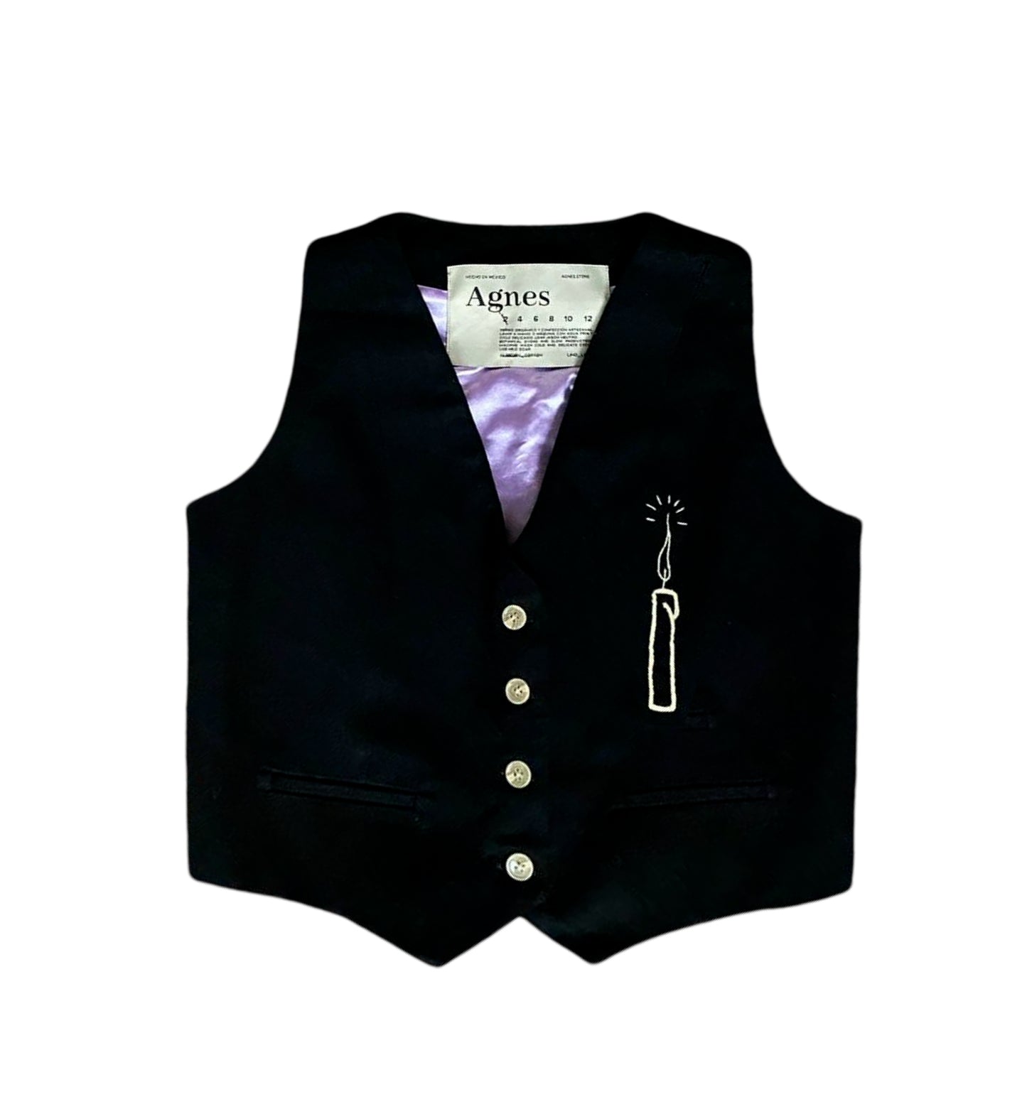 Agnes Black Vest