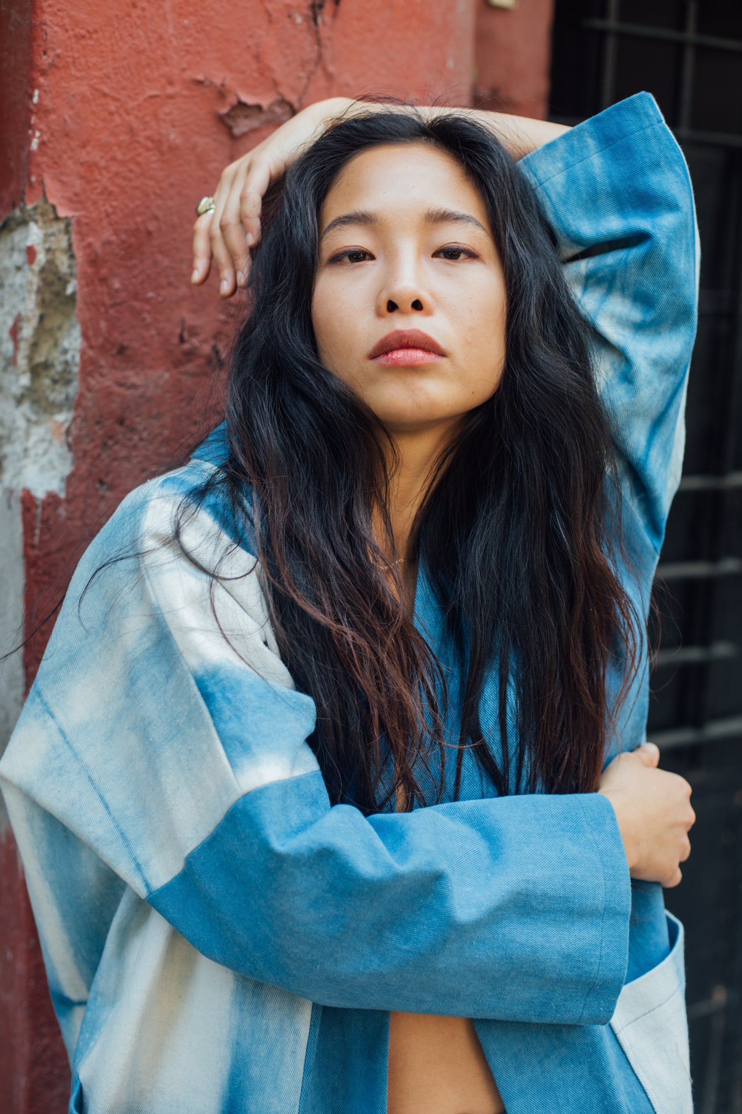 Organic Indigo Long Haori