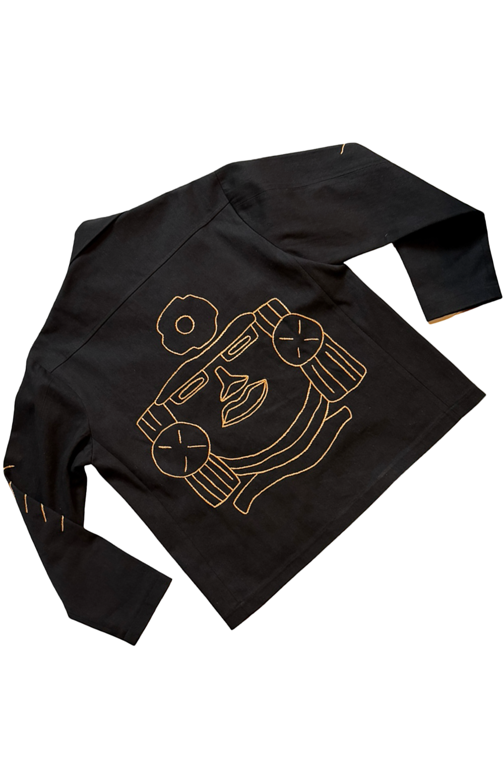 Black Orange Eagle Jacket