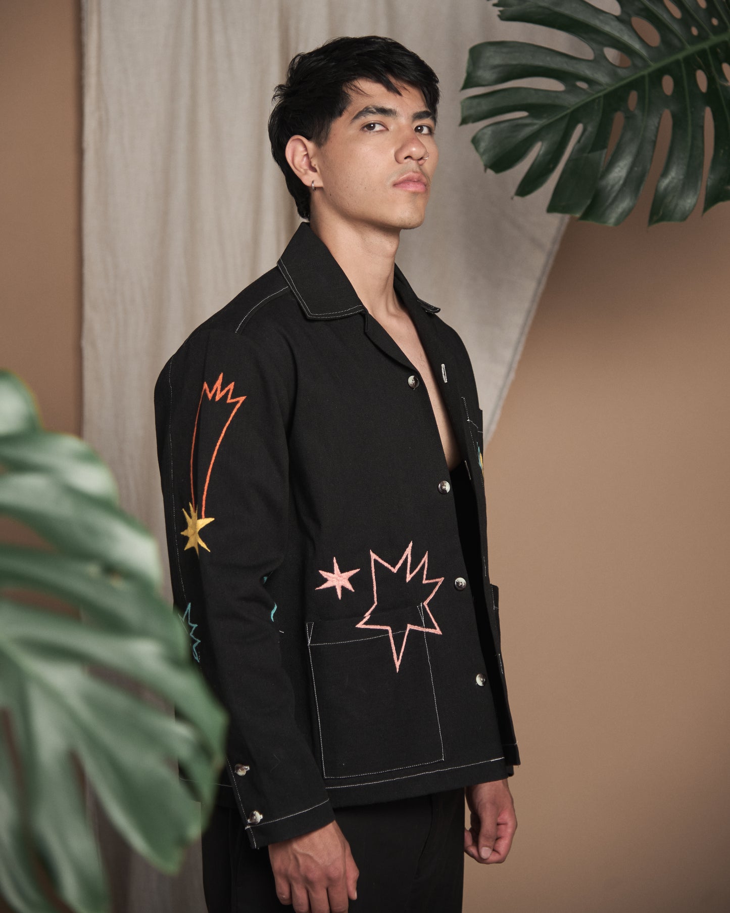 Black Orange Eagle Jacket