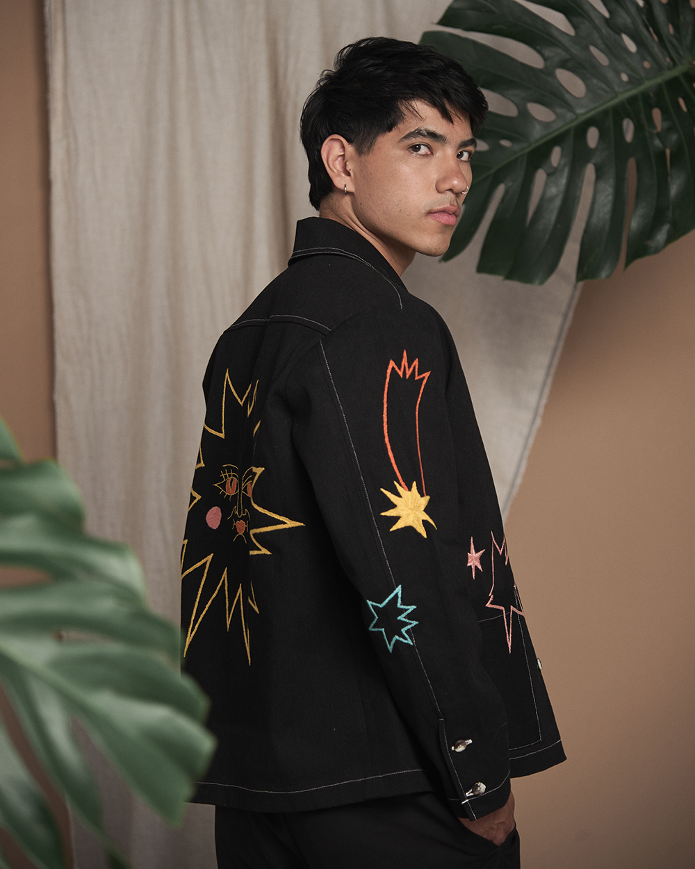 Black Orange Eagle Jacket