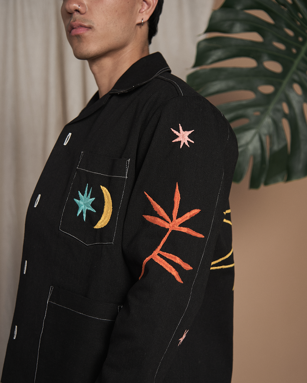 Black Orange Eagle Jacket