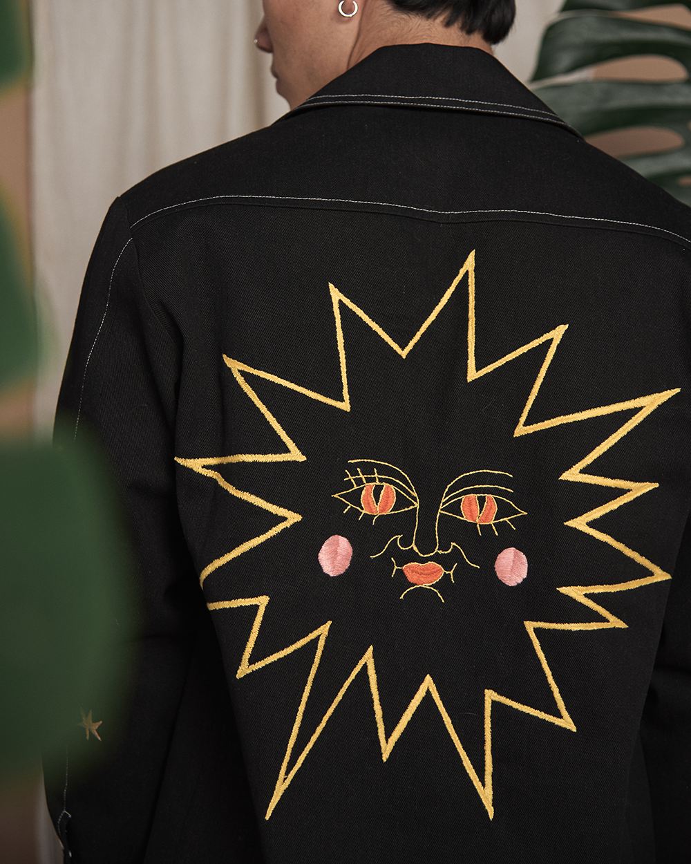 Black Orange Eagle Jacket