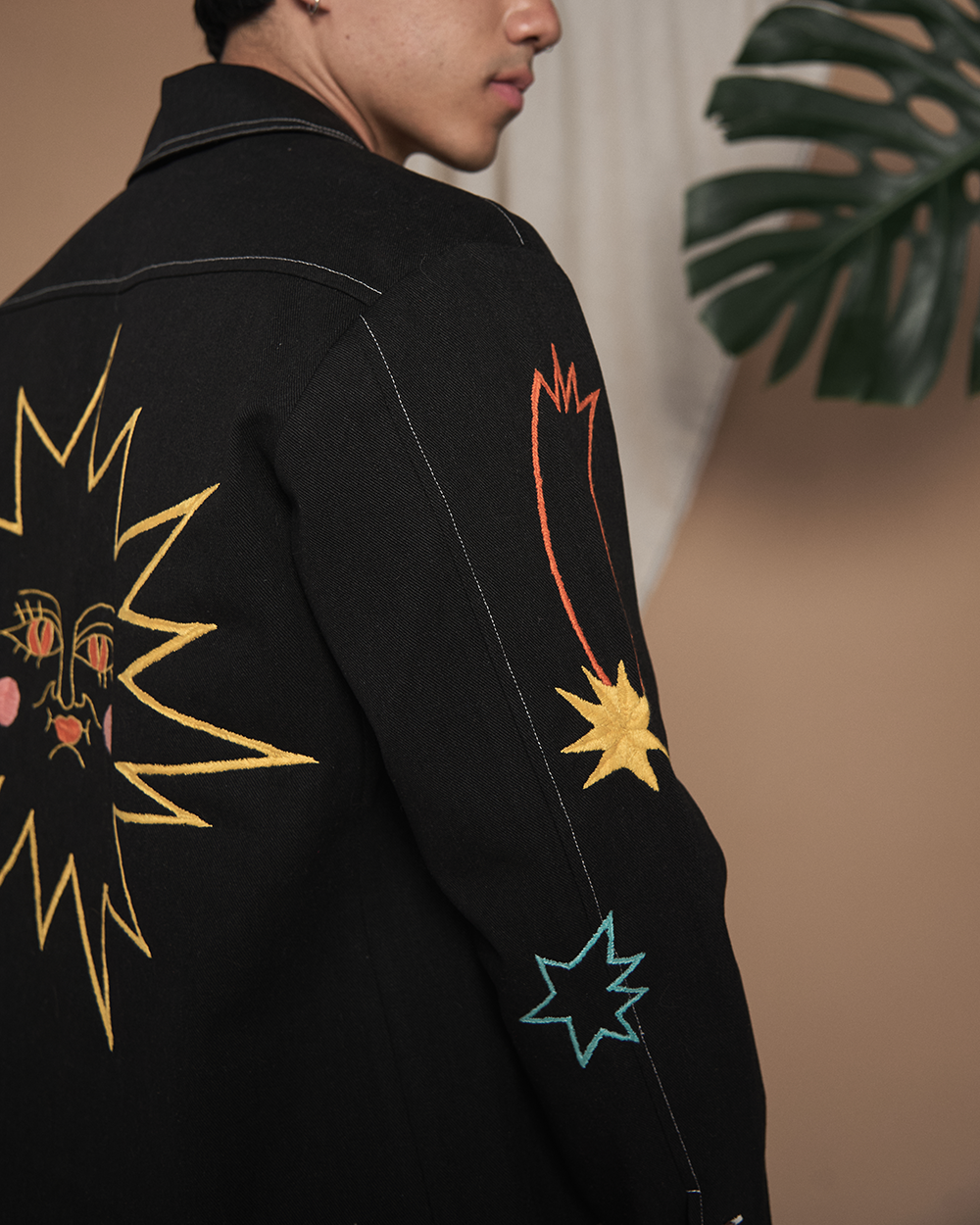 Black Orange Eagle Jacket