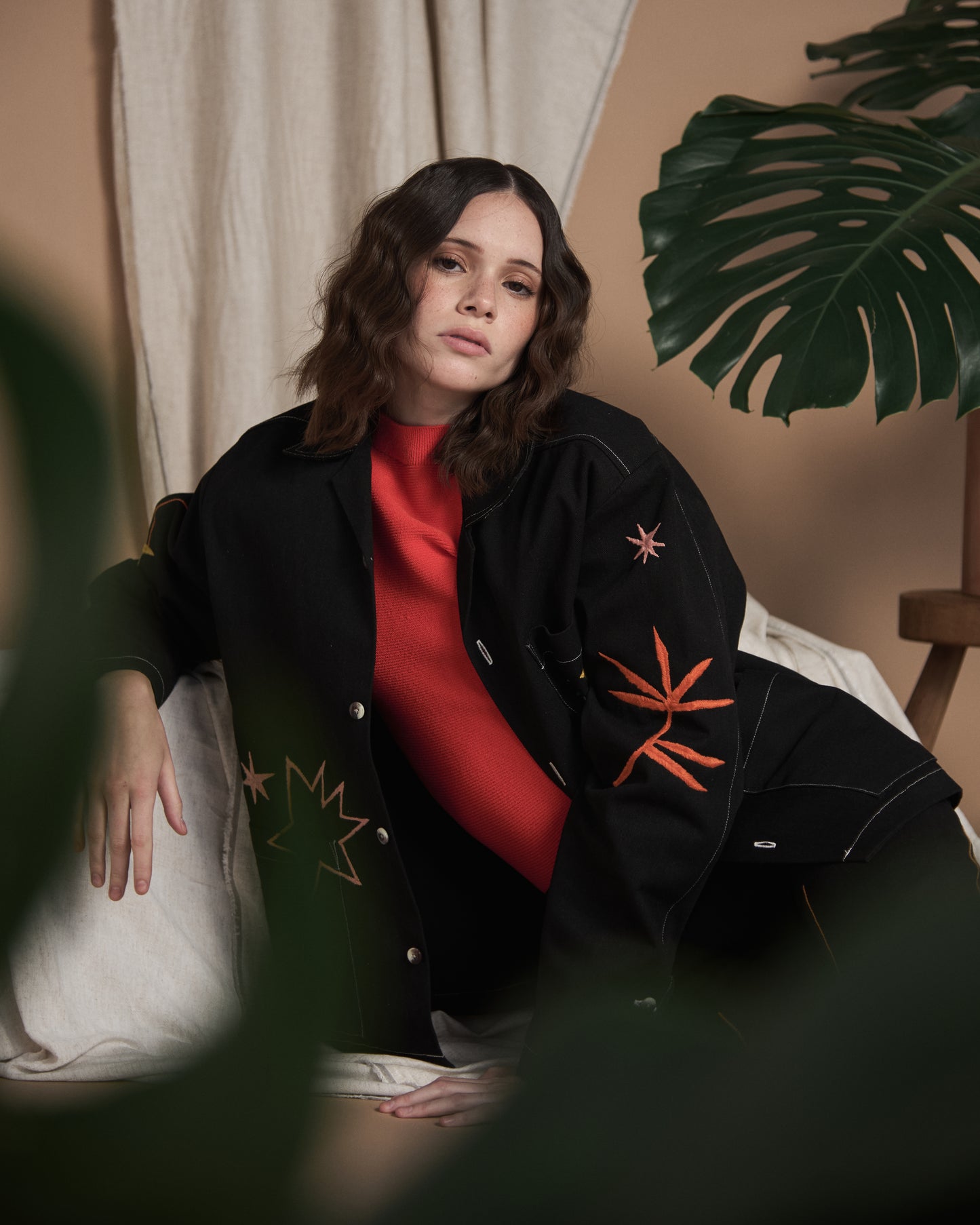 Black Orange Eagle Jacket