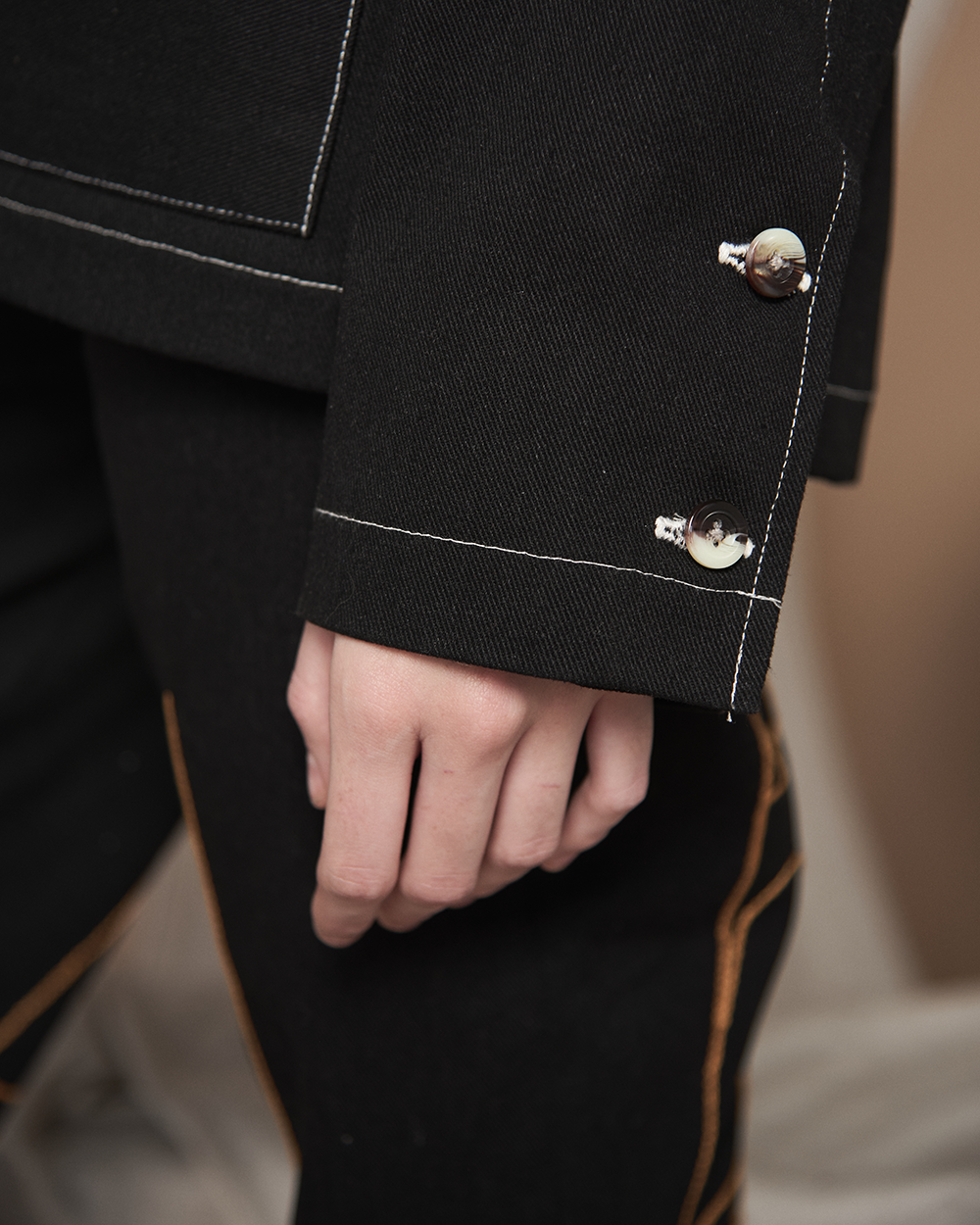 Black Orange Eagle Jacket
