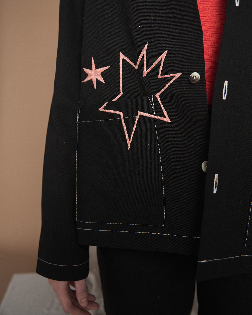 Black Orange Eagle Jacket