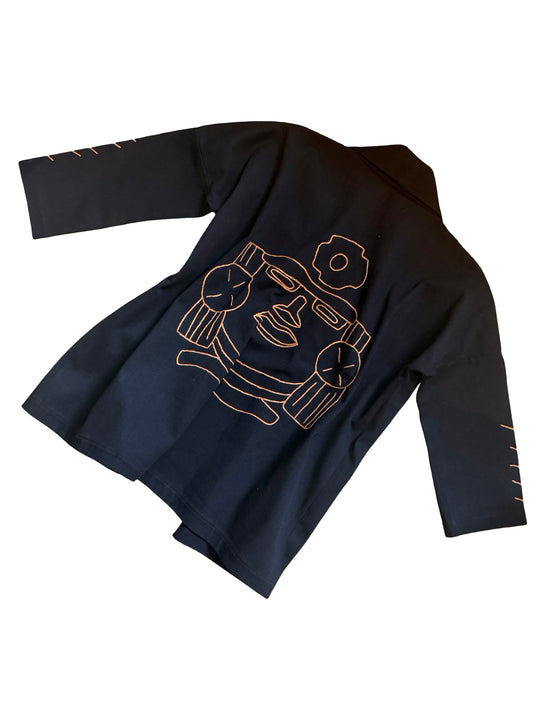 Haori Largo Diosa Maíz Negro