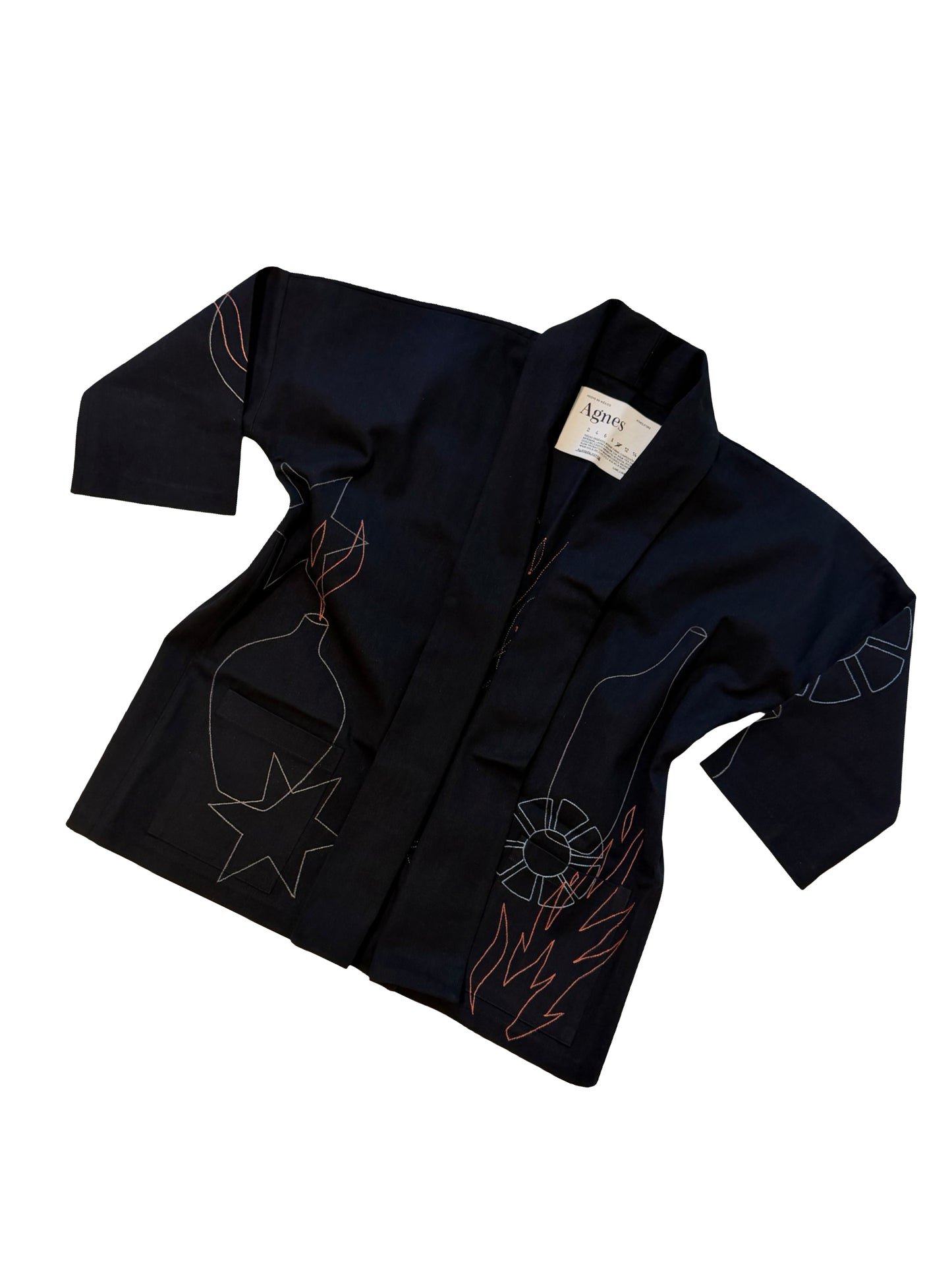 Haori Largo Samhain Negro