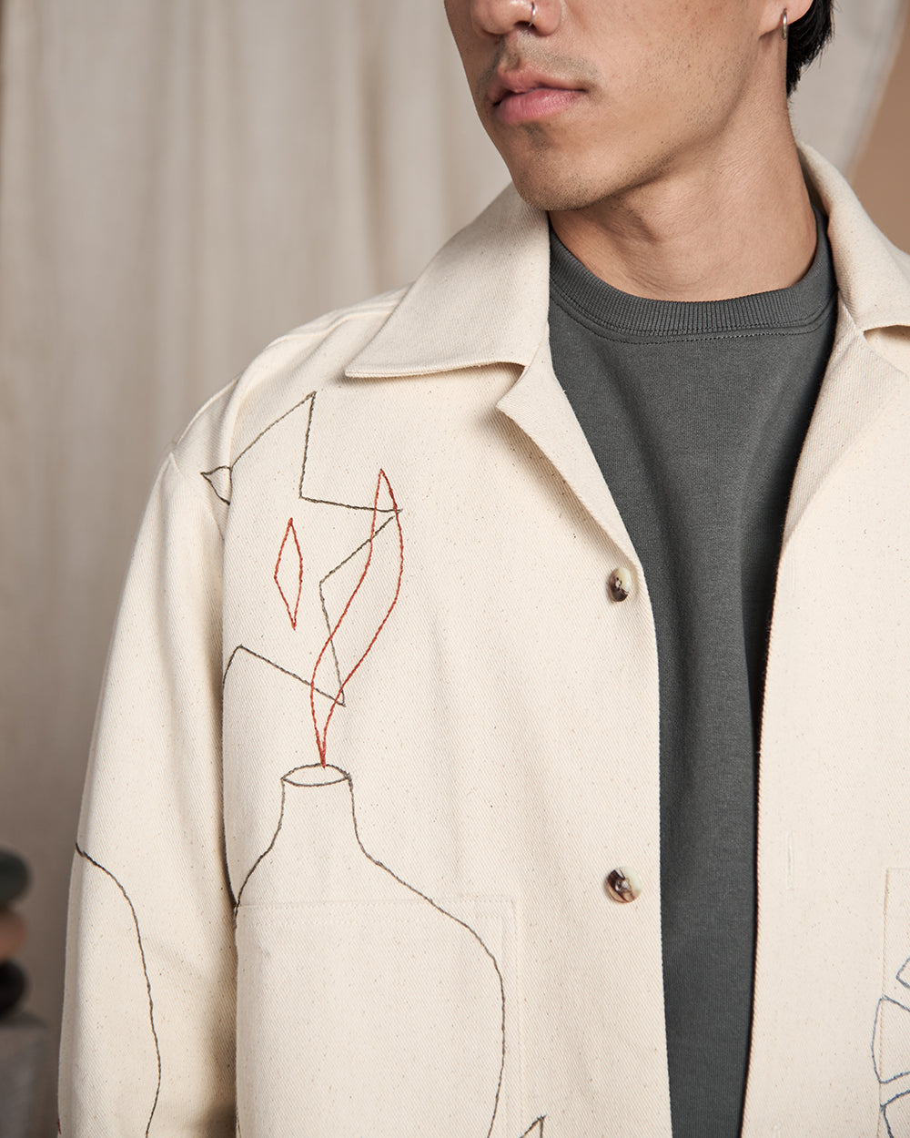 Black Orange Eagle Jacket