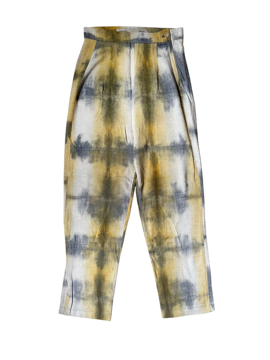 Slack M Ochre Linen Tartan